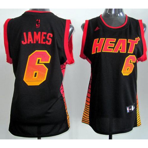 Cheap Women Miami Heat 6 LeBron James Black Vibe Fashion Swingman Jersey Cheap Women Miami Heat 6 LeBron James Black Vibe Fashion Swingman Jersey