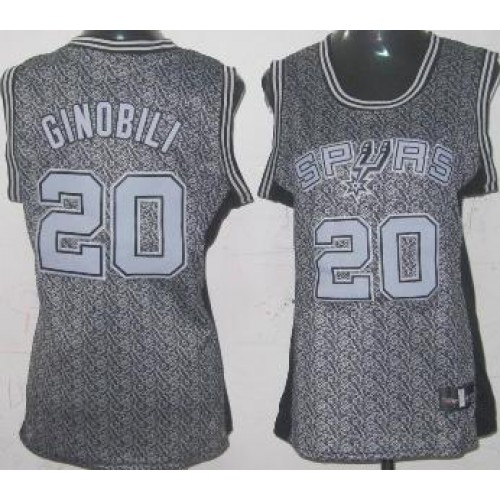 Cheap Women San Antonio Spurs 20 Manu Ginobili Grey Static Fashion Swingman NBA Jersey Cheap Women San Antonio Spurs 20 Manu Ginobili Grey Static Fashion Swingman NBA Jersey