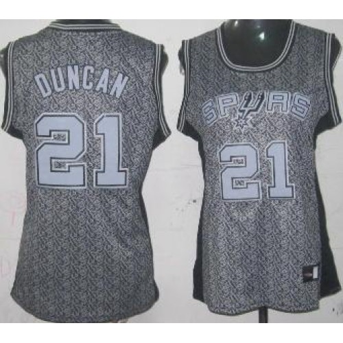 Cheap Women San Antonio Spurs 21 Tim Duncan Grey Static Fashion Swingman NBA Jersey Cheap Women San Antonio Spurs 21 Tim Duncan Grey Static Fashion Swingman NBA Jersey