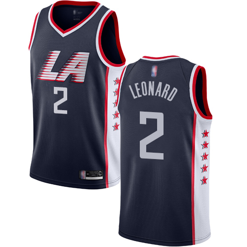 Clippers #2 Kawhi Leonard Navy Youth Basketball Swingman City Edition 2018/19 Jersey Clippers #2 Kawhi Leonard Navy Youth Basketball Swingman City Edition 2018/19 Jersey