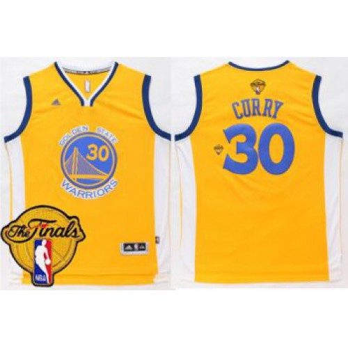 Golden State Warriors #30 Stephen Curry Gold The Finals Patch Stitched NBA Jersey Golden State Warriors #30 Stephen Curry Gold The Finals Patch Stitched NBA Jersey