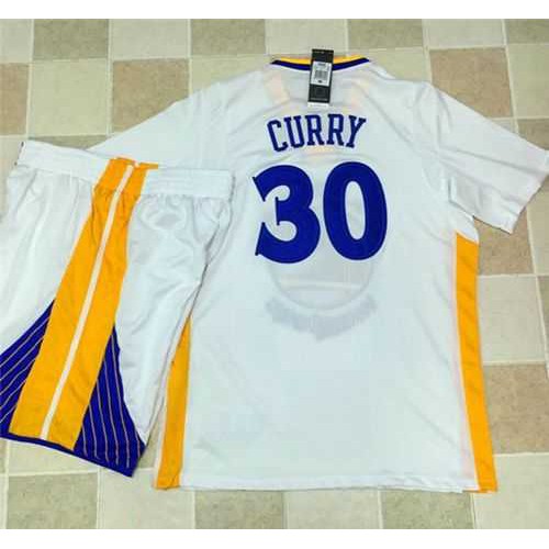 Golden State Warriors #30 Stephen Curry White Long Sleeve A Set Stitched NBA Jersey Golden State Warriors #30 Stephen Curry White Long Sleeve A Set Stitched NBA Jersey