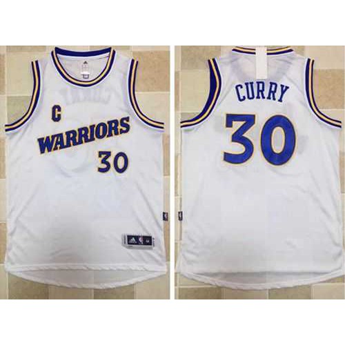 Golden State Warriors #30 Stephen Curry White New Throwback Stitched NBA Jersey Golden State Warriors #30 Stephen Curry White New Throwback Stitched NBA Jersey