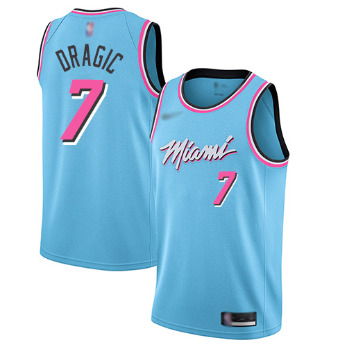 Heat #7 Goran Dragic Blue Basketball Swingman City Edition 2019/20 Jersey Heat #7 Goran Dragic Blue Basketball Swingman City Edition 2019/20 Jersey