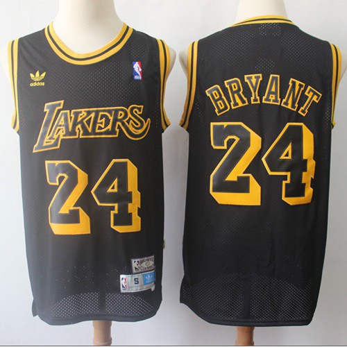 Lakers #24 Kobe Bryant Black Throwback Stitched NBA Jersey Lakers #24 Kobe Bryant Black Throwback Stitched NBA Jersey