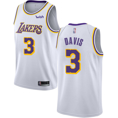 Lakers #3 Anthony Davis White Youth Basketball Swingman Association Edition Jersey Lakers #3 Anthony Davis White Youth Basketball Swingman Association Edition Jersey