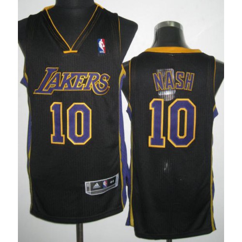 Los Angeles Lakers 10 Steve Nash Black Revolution 30 NBA Jerseys Purple Number Cheap Los Angeles Lakers 10 Steve Nash Black Revolution 30 NBA Jerseys Purple Number Cheap