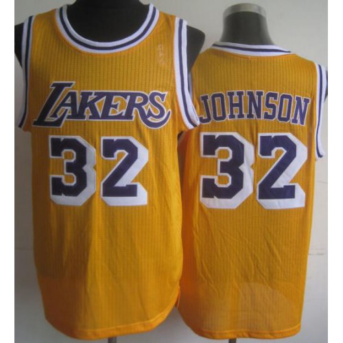 Los Angeles Lakers 32 Johnson Yellow Hardwood Classics Revolution 30 NBA Jerseys Cheap Los Angeles Lakers 32 Johnson Yellow Hardwood Classics Revolution 30 NBA Jerseys Cheap