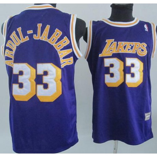 Los Angeles Lakers 33 Abdul-Jabbar Purple Jersey Cheap Los Angeles Lakers 33 Abdul-Jabbar Purple Jersey Cheap