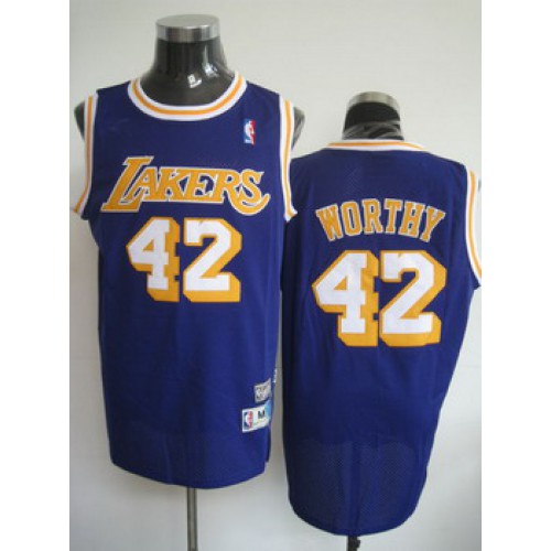 Los Angeles Lakers 42 Worthy Purple Swingman Jerseys Cheap Los Angeles Lakers 42 Worthy Purple Swingman Jerseys Cheap