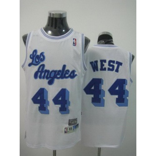 Los Angeles Lakers 44 WEST white swingman jerseys Cheap Los Angeles Lakers 44 WEST white swingman jerseys Cheap