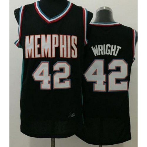 Memphis Grizzlies #42 Lorenzen Wright Black Throwback Stitched NBA Jersey Memphis Grizzlies #42 Lorenzen Wright Black Throwback Stitched NBA Jersey