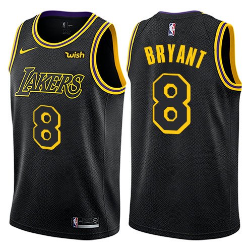 Mens Los Angeles Lakers #8 Kobe Bryant Authentic Black City Edition Jersey Mens Los Angeles Lakers #8 Kobe Bryant Authentic Black City Edition Jersey