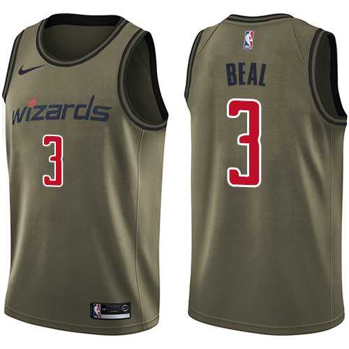 Mens Nike Washington Wizards #3 Bradley Beal Green Salute to Service NBA Swingman Jersey Mens Nike Washington Wizards #3 Bradley Beal Green Salute to Service NBA Swingman Jersey