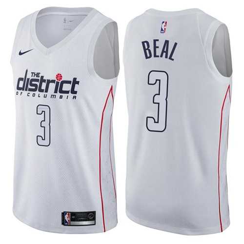 Mens Nike Washington Wizards #3 Bradley Beal White NBA Swingman City Edition Jersey Mens Nike Washington Wizards #3 Bradley Beal White NBA Swingman City Edition Jersey