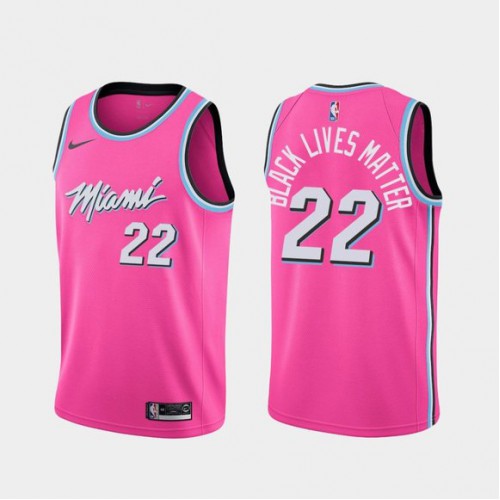 Miami Heat #22 Jimmy Butler BLM Jersey Pink Miami Heat #22 Jimmy Butler BLM Jersey Pink