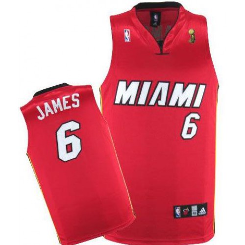 Miami Heat 6 LeBron James Red 2012 Fianls Champions NBA Jerseys Cheap Miami Heat 6 LeBron James Red 2012 Fianls Champions NBA Jerseys Cheap