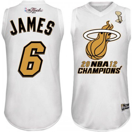 Miami Heat 6 LeBron James White 2012 Fianls Champions NBA Jerseys-2 Cheap Miami Heat 6 LeBron James White 2012 Fianls Champions NBA Jerseys-2 Cheap