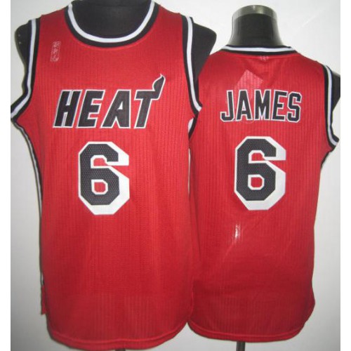 Miami Heat 6 LeBron James Red Hardwood Classics Revolution 30 NBA Jerseys Cheap Miami Heat 6 LeBron James Red Hardwood Classics Revolution 30 NBA Jerseys Cheap