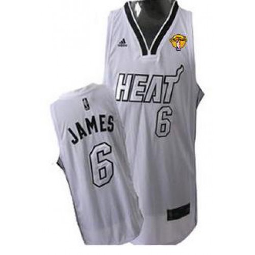 Miami Heat 6 LeBron James White Silver Number Revolution 30 Swingman NBA Jerseys With 2013 Finals Patch Cheap Miami Heat 6 LeBron James White Silver Number Revolution 30 Swingman NBA Jerseys With 2013 Finals Patch Cheap