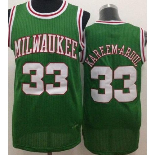 Milwaukee Bucks #33 Kareem Abdul-Jabbar Green Throwback Stitched NBA Jersey Milwaukee Bucks #33 Kareem Abdul-Jabbar Green Throwback Stitched NBA Jersey