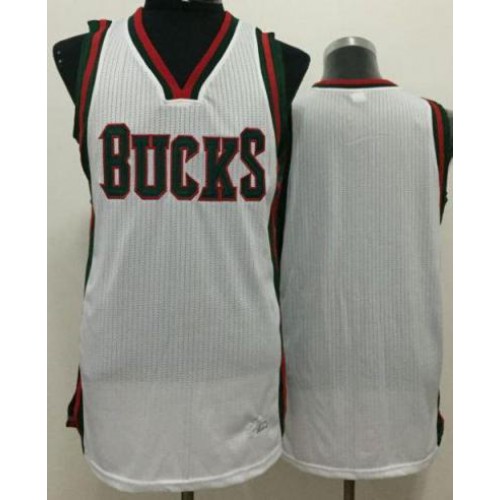 Milwaukee Bucks Blank White Revolution 30 Stitched NBA Jersey Milwaukee Bucks Blank White Revolution 30 Stitched NBA Jersey