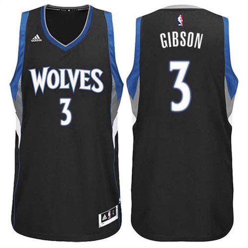 Minnesota Timberwolves #3 Taj Gibson Alternate Black New Swingman Stitched NBA Jersey Minnesota Timberwolves #3 Taj Gibson Alternate Black New Swingman Stitched NBA Jersey