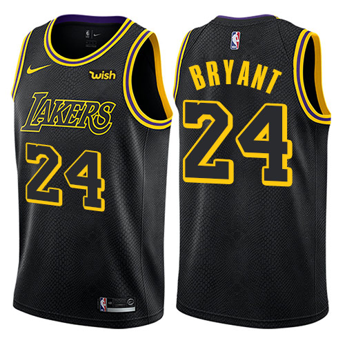 Nike Los Angeles Lakers #24 Kobe Bryant Black NBA Swingman City Edition Jersey Nike Los Angeles Lakers #24 Kobe Bryant Black NBA Swingman City Edition Jersey