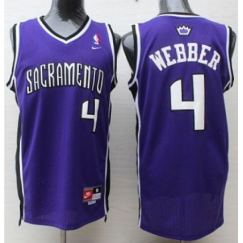 Nike Sacramento Kings #4 Chris Webber Purple Throwback Stitched NBA Jersey Nike Sacramento Kings #4 Chris Webber Purple Throwback Stitched NBA Jersey