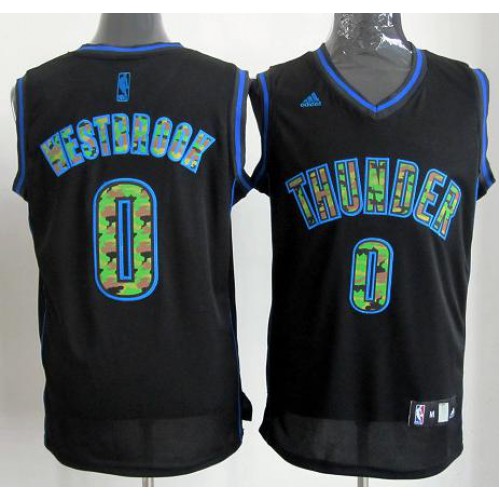 Oklahoma City Thunder #0 Russell Westbrook Black Revolution 30 Swingman NBA Jerseys Camo Number Cheap Oklahoma City Thunder #0 Russell Westbrook Black Revolution 30 Swingman NBA Jerseys Camo Number Cheap