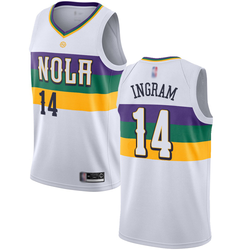 Pelicans #14 Brandon Ingram White Basketball Swingman City Edition 2018/19 Jersey Pelicans #14 Brandon Ingram White Basketball Swingman City Edition 2018/19 Jersey