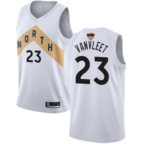 Raptors #23 Fred VanVleet White 2019 Finals Bound Basketball Swingman City Edition 2018/19 Jersey Raptors #23 Fred VanVleet White 2019 Finals Bound Basketball Swingman City Edition 2018/19 Jersey
