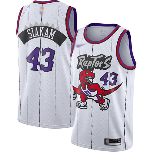 Raptors #43 Pascal Siakam White Basketball Swingman Hardwood Classics Jersey Raptors #43 Pascal Siakam White Basketball Swingman Hardwood Classics Jersey
