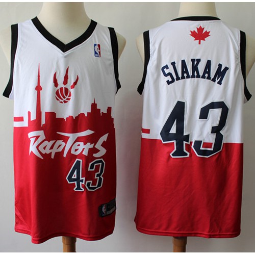 Raptors #43 Pascal Siakam White/Red Basketball Swingman City Edition Jersey Raptors #43 Pascal Siakam White/Red Basketball Swingman City Edition Jersey