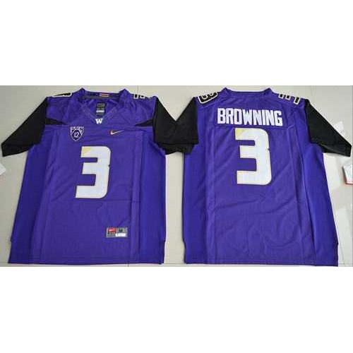 UConn Huskies #3 Jake Browning Purple Limited Stitched NCAA Jersey UConn Huskies #3 Jake Browning Purple Limited Stitched NCAA Jersey