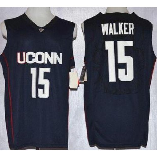 UConn Huskies #15 Kemba Walker Navy Blue Basketball Stitched NCAA Jersey UConn Huskies #15 Kemba Walker Navy Blue Basketball Stitched NCAA Jersey