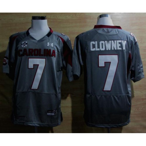 Under Armour South Carolina 7 Javedeon Clowney Grey New SEC Patch College Football NCAA Jerseys Under Armour South Carolina 7 Javedeon Clowney Grey New SEC Patch College Football NCAA Jerseys