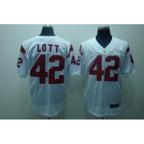 USC Trojans 42 Lott white NCAA Jerseys USC Trojans 42 Lott white NCAA Jerseys