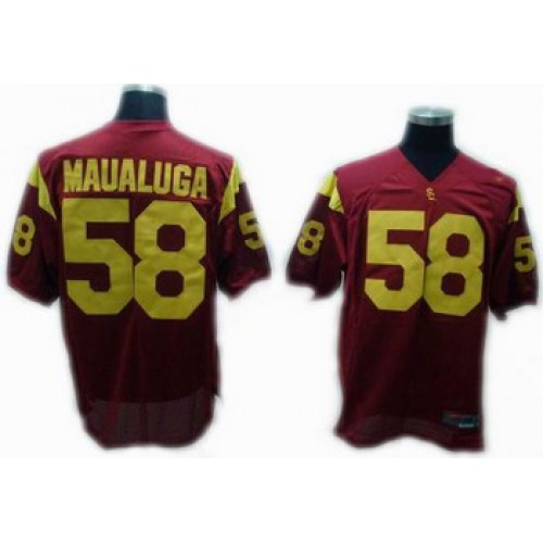 USC Trojans 58 Maualuga RED NCAA Jerseys USC Trojans 58 Maualuga RED NCAA Jerseys