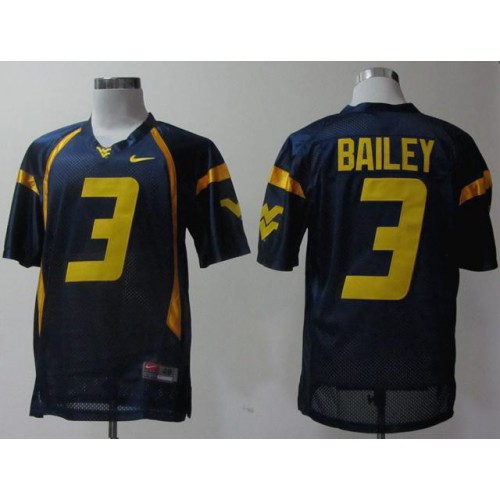 West Virginia Mountaineers 3 Stedman Bailey Blue College Football NCAA Jerseys West Virginia Mountaineers 3 Stedman Bailey Blue College Football NCAA Jerseys