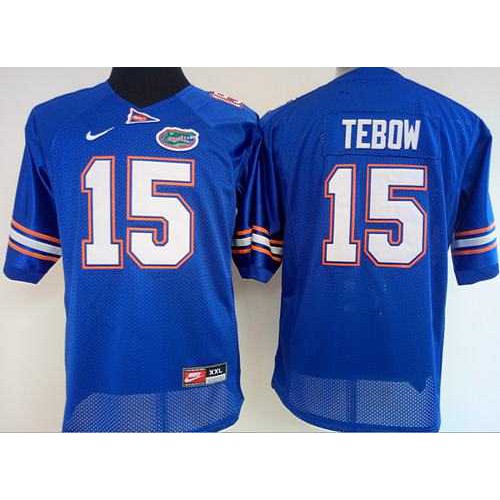 Womens Florida Gators #15 Tim Tebow Blue Stitched NCAA Jersey Womens Florida Gators #15 Tim Tebow Blue Stitched NCAA Jersey