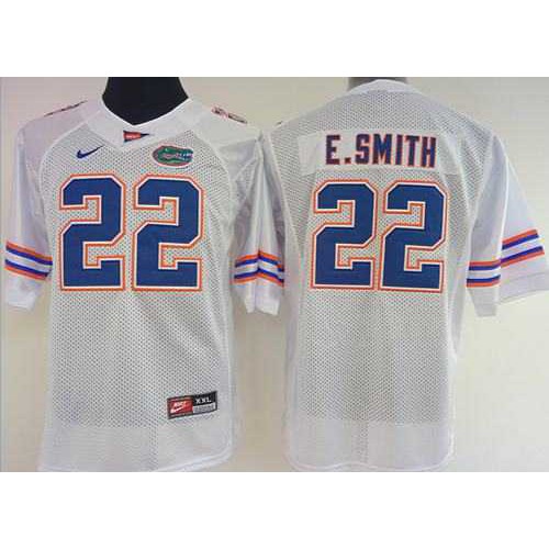 Womens Florida Gators #22 Emmitt Smith White Stitched NCAA Jersey Womens Florida Gators #22 Emmitt Smith White Stitched NCAA Jersey