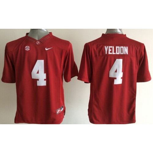 Youth Alabama Crimson Tide #4 T.J Yeldon Red Stitched NCAA Jersey Youth Alabama Crimson Tide #4 T.J Yeldon Red Stitched NCAA Jersey