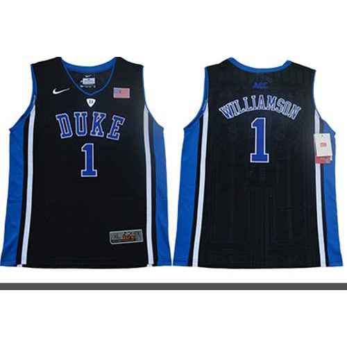 Youth Duke Blue Devils #1 Zion Williamson Black Blue Basketball Elite Stitched NCAA Jersey Youth Duke Blue Devils #1 Zion Williamson Black Blue Basketball Elite Stitched NCAA Jersey