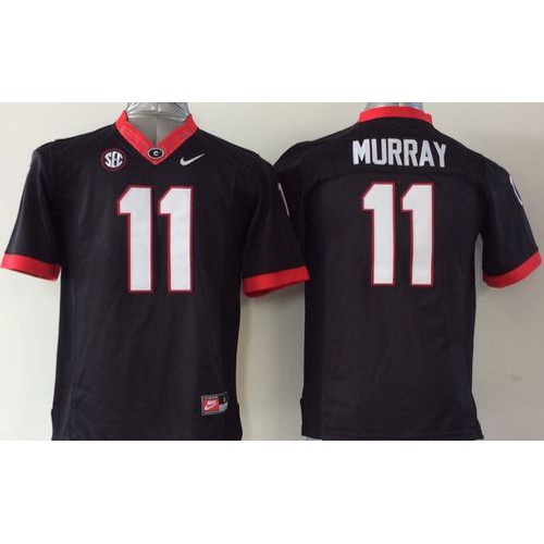 Youth Georgia Bulldogs #11 Aaron Murray Black Stitched NCAA Jersey Youth Georgia Bulldogs #11 Aaron Murray Black Stitched NCAA Jersey