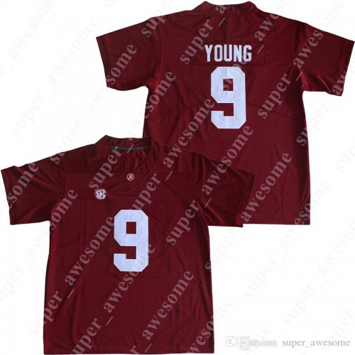 Alabama Crimson Tide #9 Bryce Young Red NCAA Jersey Alabama Crimson Tide #9 Bryce Young Red NCAA Jersey