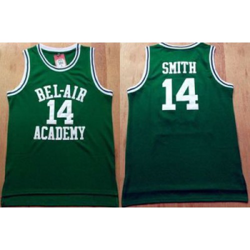 Bel-Air Academy #14 Smith Green Stitched Basketball Jersey Bel-Air Academy #14 Smith Green Stitched Basketball Jersey