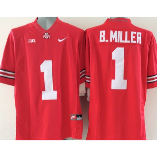 Buckeyes #1 Braxton Miller Red Limited Stitched NCAA Jersey Buckeyes #1 Braxton Miller Red Limited Stitched NCAA Jersey