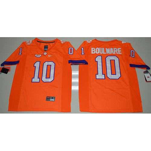 Clemson Tigers #10 Ben Boulware Orange Limited Stitched NCAA Jersey Clemson Tigers #10 Ben Boulware Orange Limited Stitched NCAA Jersey