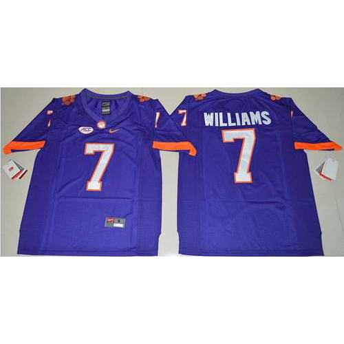 Clemson Tigers #7 Mike Williams Purple Limited Stitched NCAA Jersey Clemson Tigers #7 Mike Williams Purple Limited Stitched NCAA Jersey